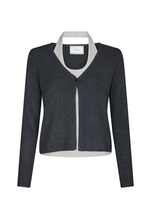 Tamina knit bluse Antrasit Neo Noir 